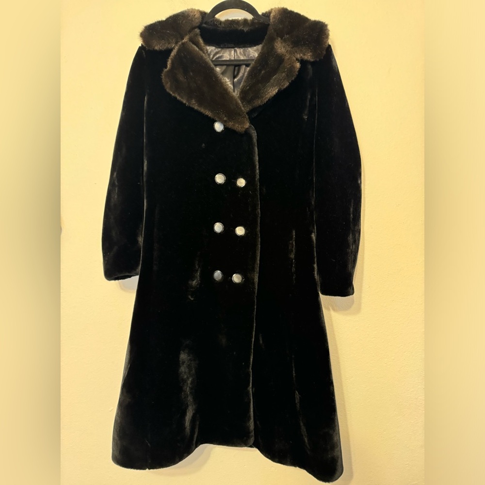 Borgazia Dubrowsky & Joseph Vintage faux fur coat long midi length